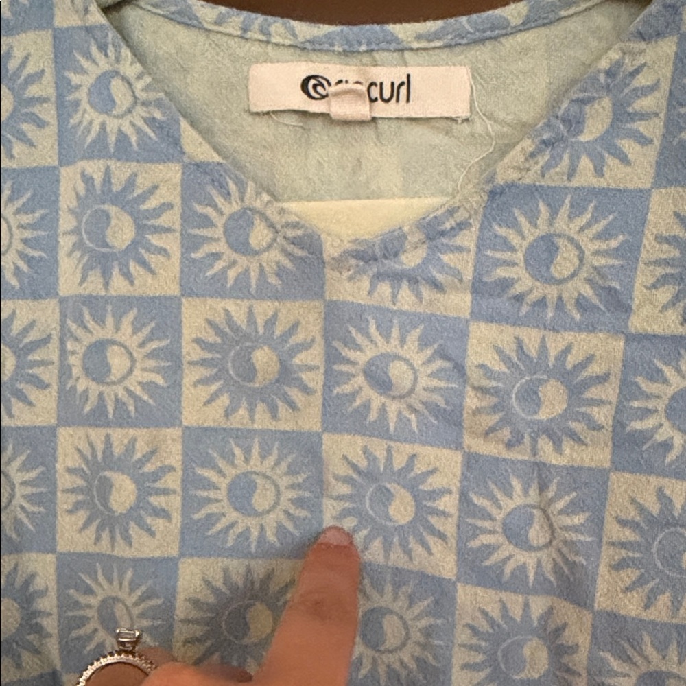 Rip Curl Light Blue Sun Pattern Kids Dress - Picture 3 of 4